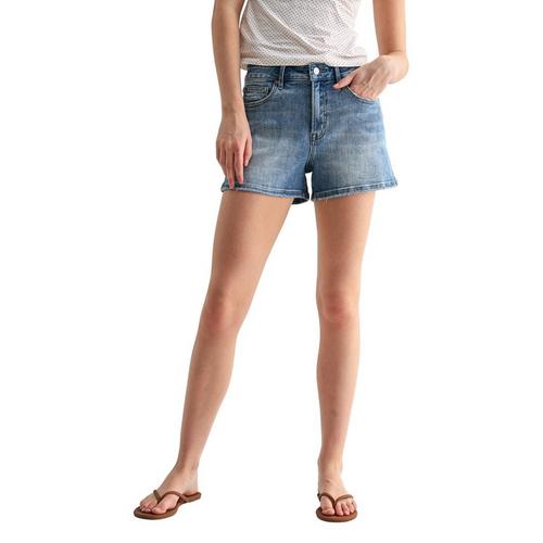 Women's Mica Denim Distressed Hem Jean Shorts - Primary Image