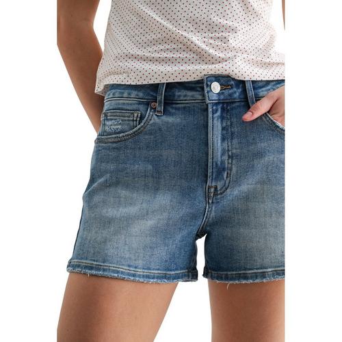 Women's Mica Denim Distressed Hem Jean Shorts - Primary Image