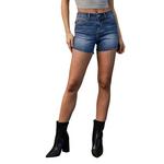Women's Mica Denim Mid Rise Studded Jean Shorts - Thumbnail 1 of 4