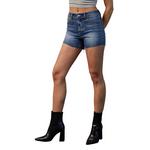 Women's Mica Denim Mid Rise Studded Jean Shorts - Thumbnail 2 of 4
