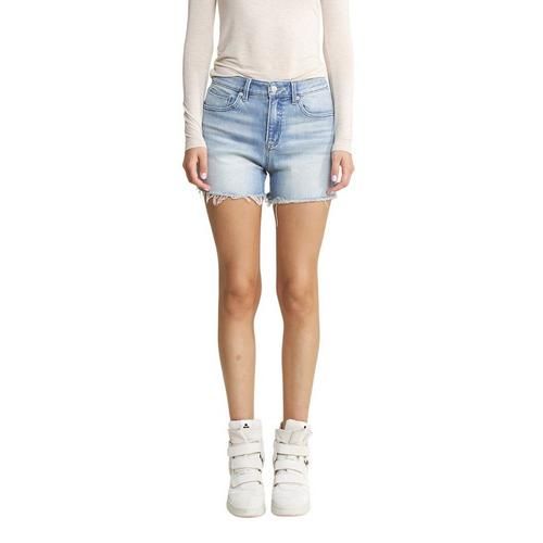 Women's Mica Denim Frayed Hem Jean Shorts - Primary Image