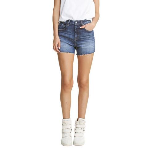Women's Mica Denim Super High Rise Raw Hem Jean Shorts - Primary Image