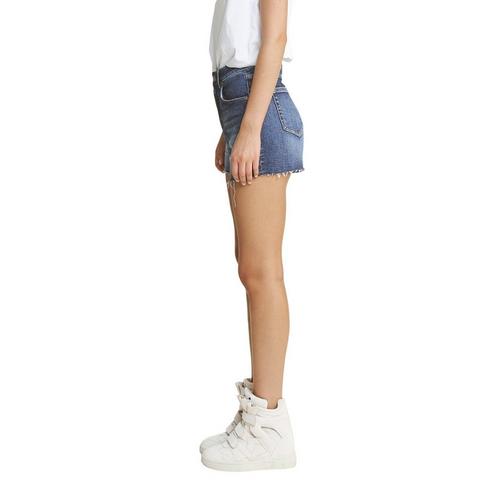 Women's Mica Denim Super High Rise Raw Hem Jean Shorts - Primary Image