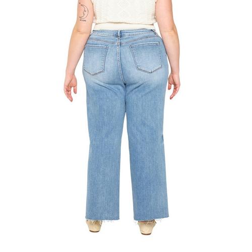 Women's Mica Denim Plus Size Tummy Tuck Wide Leg Jeans - Primary Image