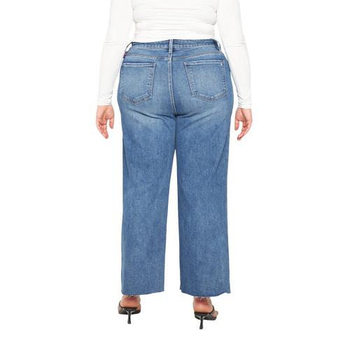 Women's Mica Denim Plus Size Tummy Tuck Wide Leg Jeans - Primary Image