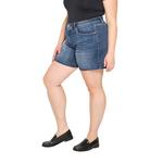 Women's Mica Denim Plus Size Super High Rise Raw Hem Jean Shorts - Thumbnail 3 of 4