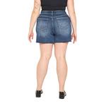 Women's Mica Denim Plus Size Super High Rise Raw Hem Jean Shorts - Thumbnail 4 of 4
