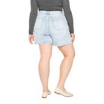 Women's Mica Denim Plus Size Super High Frayed Hem Jean Shorts - Thumbnail 3 of 3