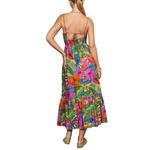 Women's DRESS FORUM Resort Botanica Shirred Midi Dress - Thumbnail 3 of 4