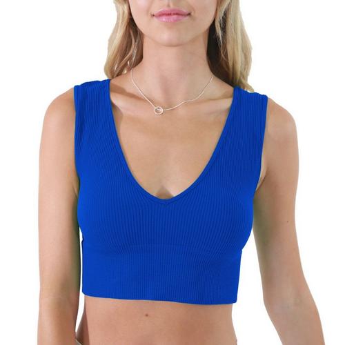 Women's NikiBiki Plunge Crop Tank Top - Primary Image