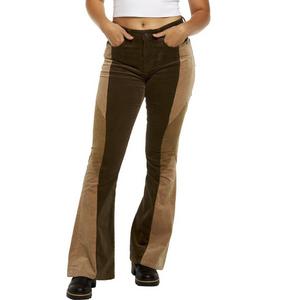 Women's Mica Denim Color Block Slim Fit Flare Jeans