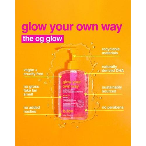 b.tan Glow Your Own Way Clear Tanning Gel - Primary Image