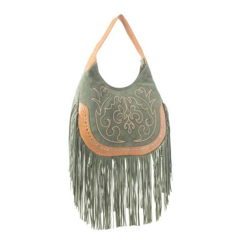 Myra Sage Whisper Fringe Shoulder Bag
