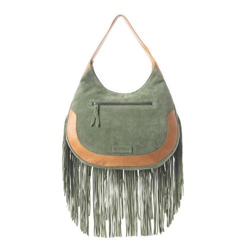 Myra Sage Whisper Fringe Shoulder Bag