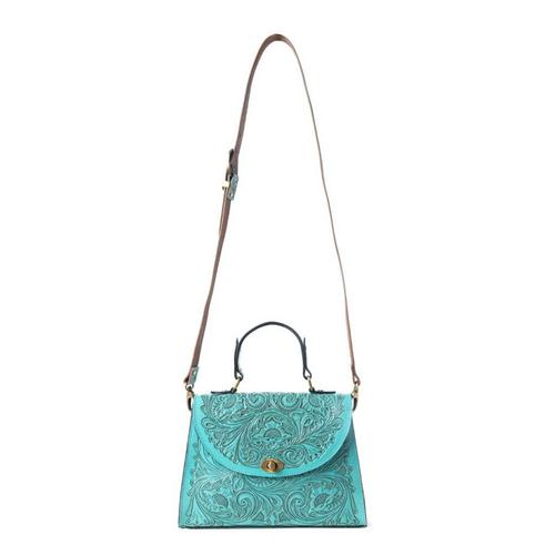 Myra Savannah Scroll Handtooled Crossbody - Primary Image