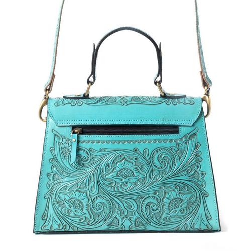 Myra Savannah Scroll Handtooled Crossbody - Primary Image