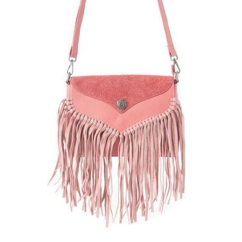 Myra Wild West Fringe Leather Crossbody - Primary Image