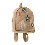 Myra Boho Cosmic Upcycled Canvas Backpack Purse - Thumbnail 2 of 5
