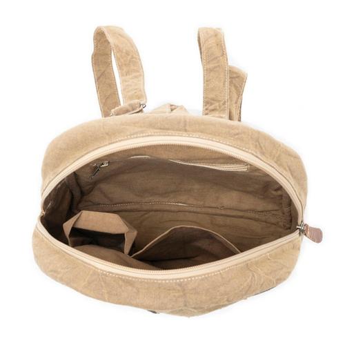 Myra Boho Cosmic Upcycled Canvas Backpack Purse - Primary Image