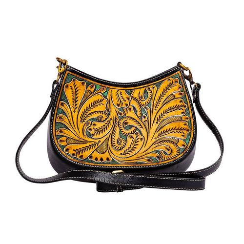 Myra Featherstone Spring Handtooled Crossbody - Primary Image