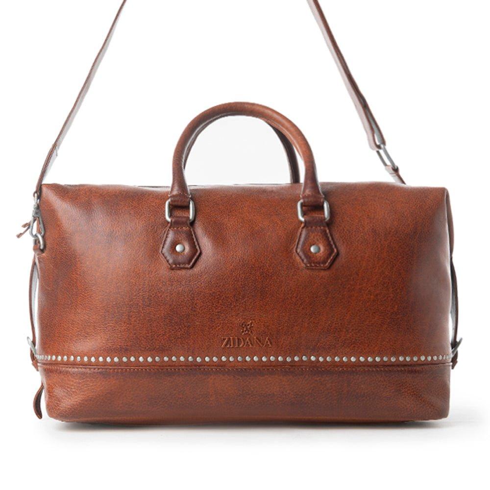 Myra Zidana Sundown Plains Veg Tanned Leather Traveller Tote