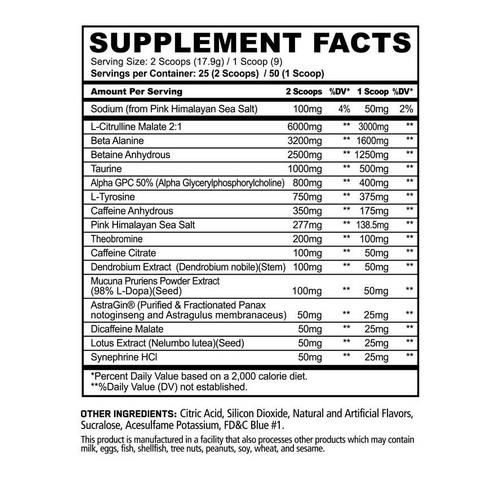 PandaSupps RAMPAGE Extreme Pre-Workout - Primary Image