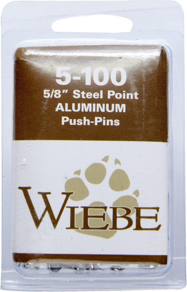 Wiebe Aluminum Push Pins - 100 - Wiebe