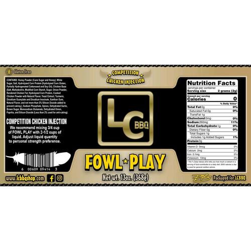 LC BBQ Fowl Play Competition Chicken Injection - Primary Image