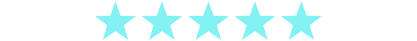 5 Teal Stars