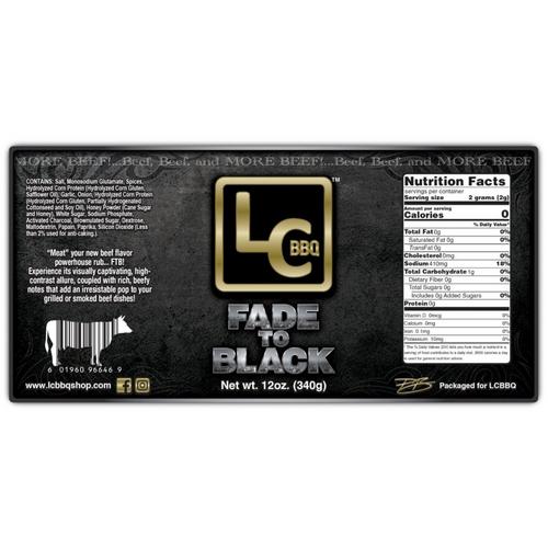 LC BBQ Fade to Black Beef Rub - Primary Image