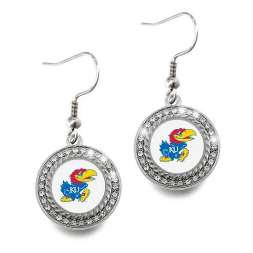 Spirit Gear Kansas Jayhawks Dangle Earrings - Primary Image