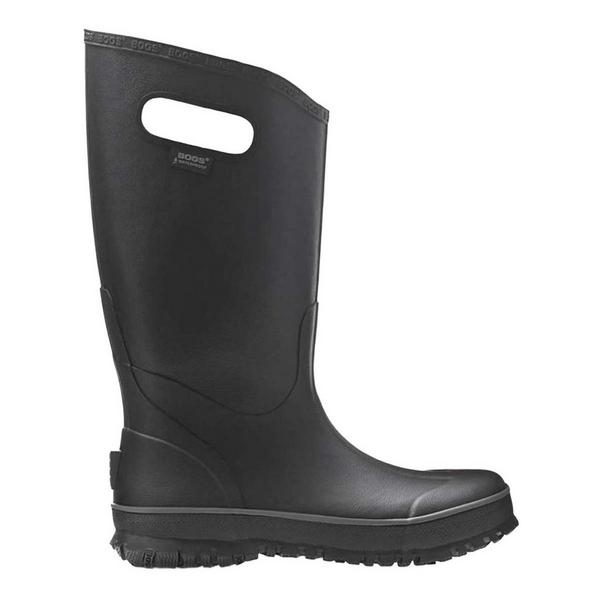 Men's BOGS Rubber Waterproof Rain Boots Outdoor 12 Black