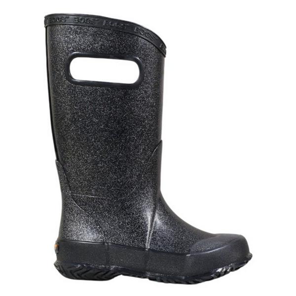 BOGS Classic Rain Boots Outdoor Toddler 10T Black Glitter