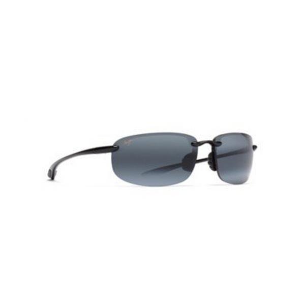Men's Maui Jim Ho'okipa Polarized Sunglasses Gloss Black/Neutral Grey