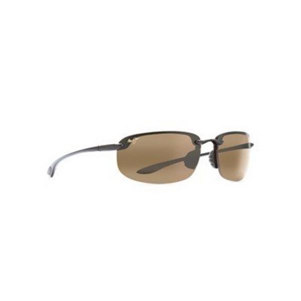 Men's Maui Jim Ho'okipa Polarized Sunglasses Gloss Black/HCL Bronze