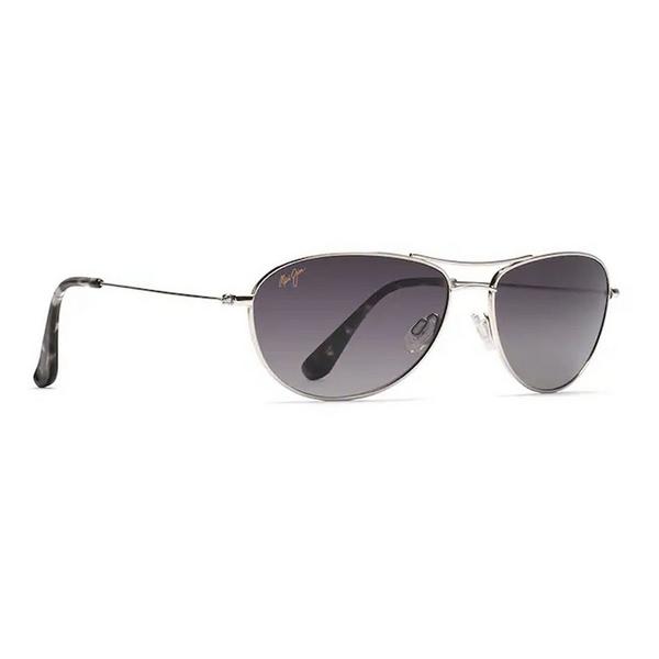 Men's Maui Jim Baby Beach Polarized Sunglasses Silver/Neutral Grey