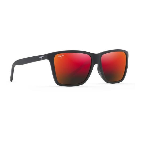 Men's Maui Jim Cruzem Polarized Sunglasses Matte Black/Hawaii Lava