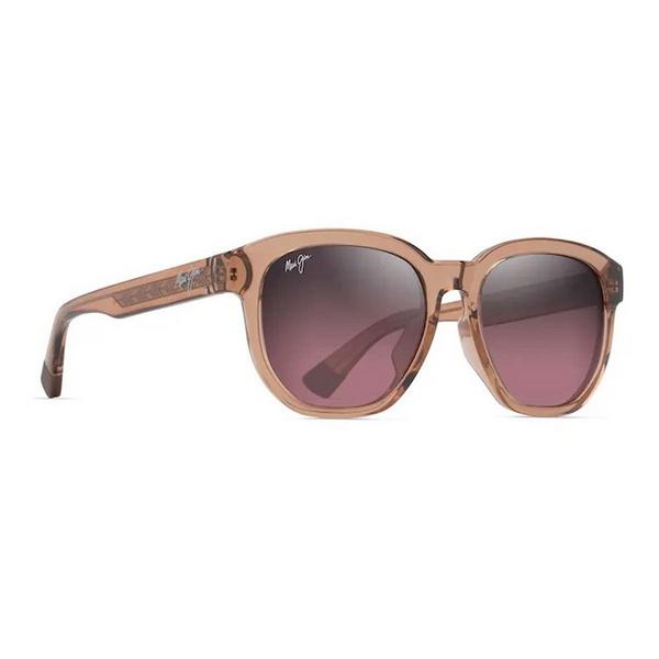 Women's Maui Jim Akahai Polarized Sunglasses Shiny Light Brown/Maui Rose