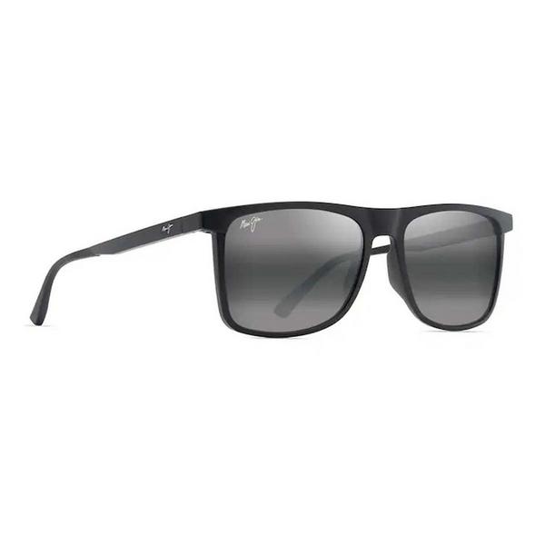 Men's Maui Jim Makamae Polarized Sunglasses Matte Black/Neutral Grey
