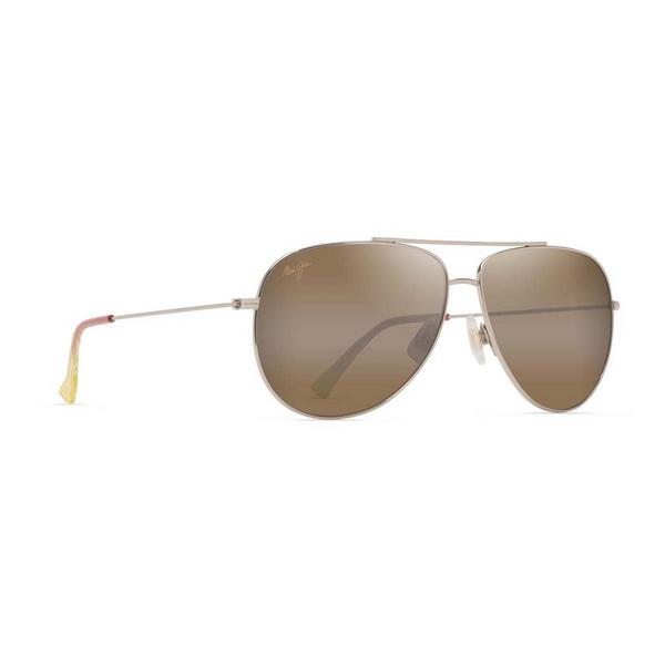 Men's Maui Jim Hauoli XL Polarized Sunglasses Shiny Light Gold/Orange/HCL Bronze