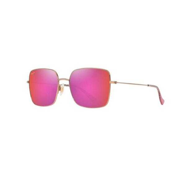 Women's Maui Jim Lipine Polarized Sunglasses Shiny Rose Gold/Maui Sunrise Polarized