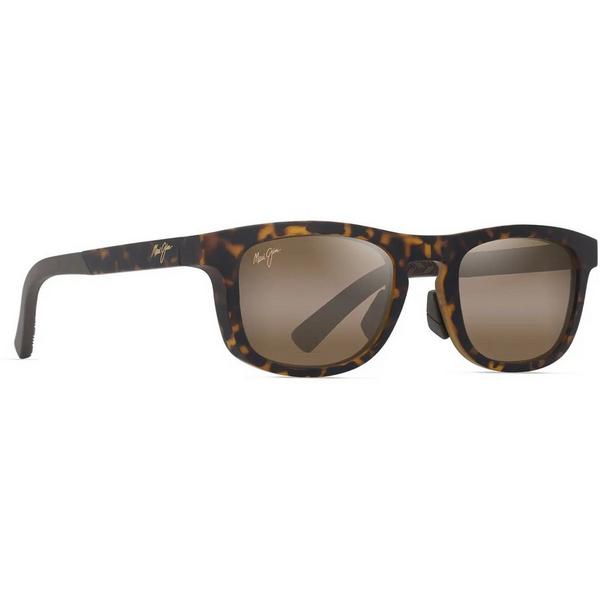Men's Maui Jim Aliali Polarized Sunglasses Matte Dark Havana/HCL Bronze