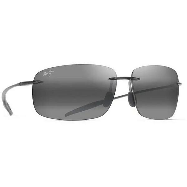Men's Maui Jim Breakwall Polarized Sunglasses Shiny Transparent Light Grey/Neutral Grey