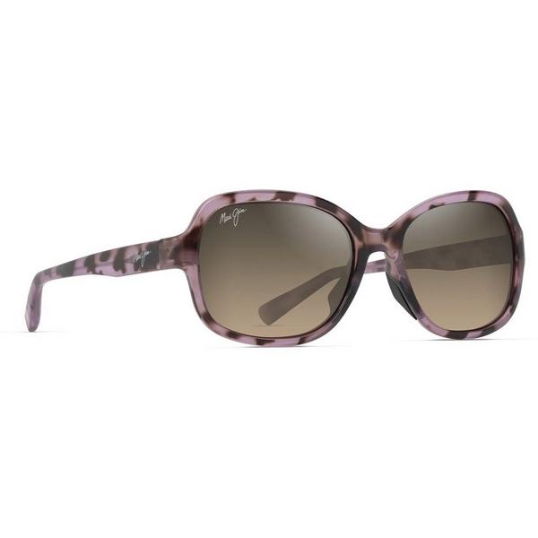 Men's Maui Jim Hiluhilu Polarized Sunglasses Shiny Spotted Pink Havana/HCL Bronze