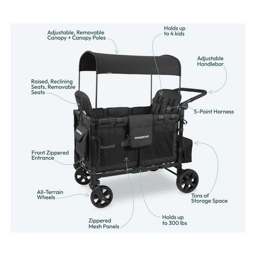 Wonderfold W4 Elite Stroller Wagon - Primary Image