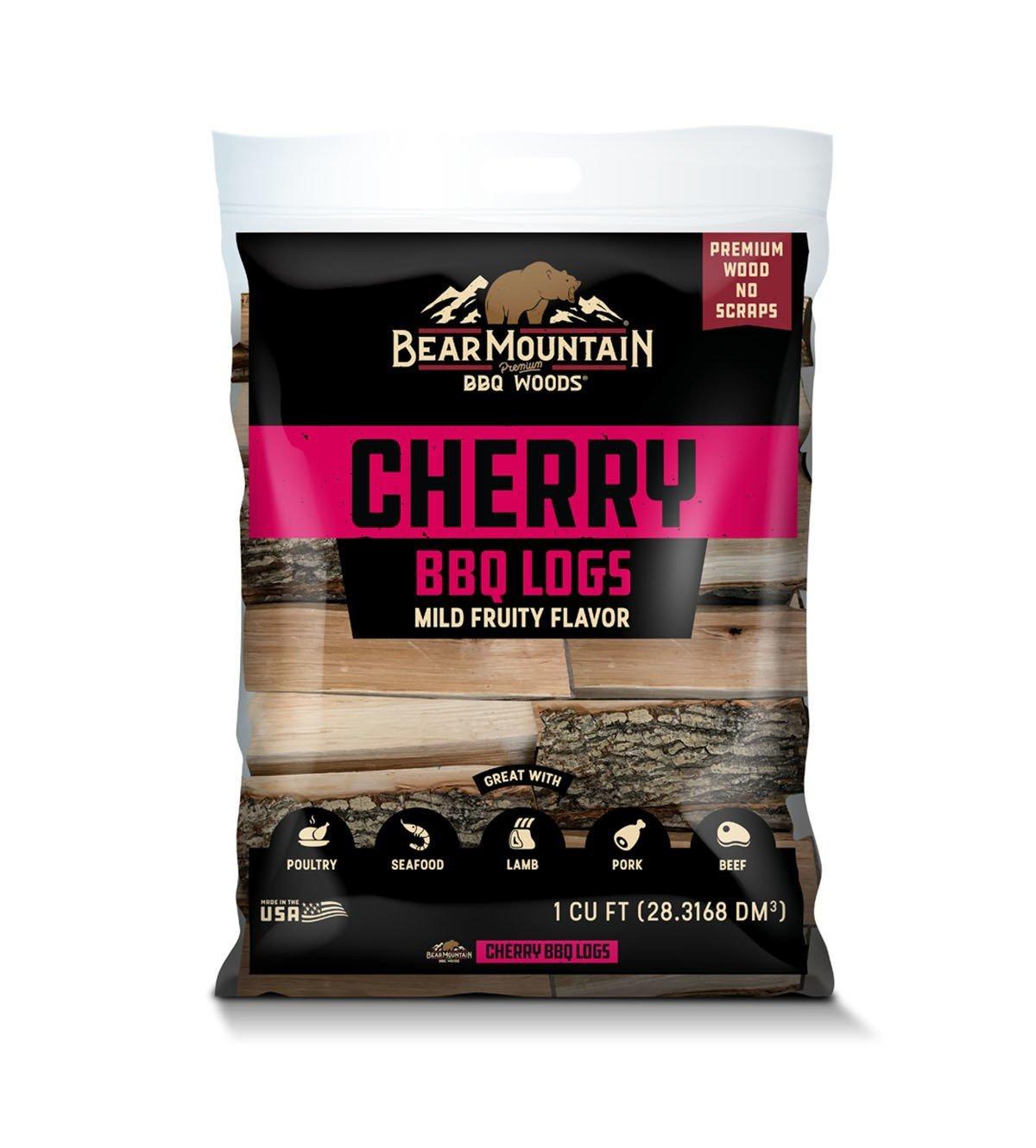 Bear Mountain Cherry BBQ Logs - 1 Cu Ft - Bear Mountain