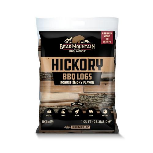Bear Mountain Hickory BBQ Logs - 1 Cu Ft - Primary Image