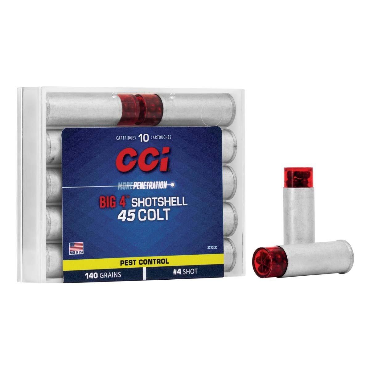 CCI BIG 4 Shotshell 10 Round Box 45 Long Colt Handgun Ammunition 10 Round Box - CCI