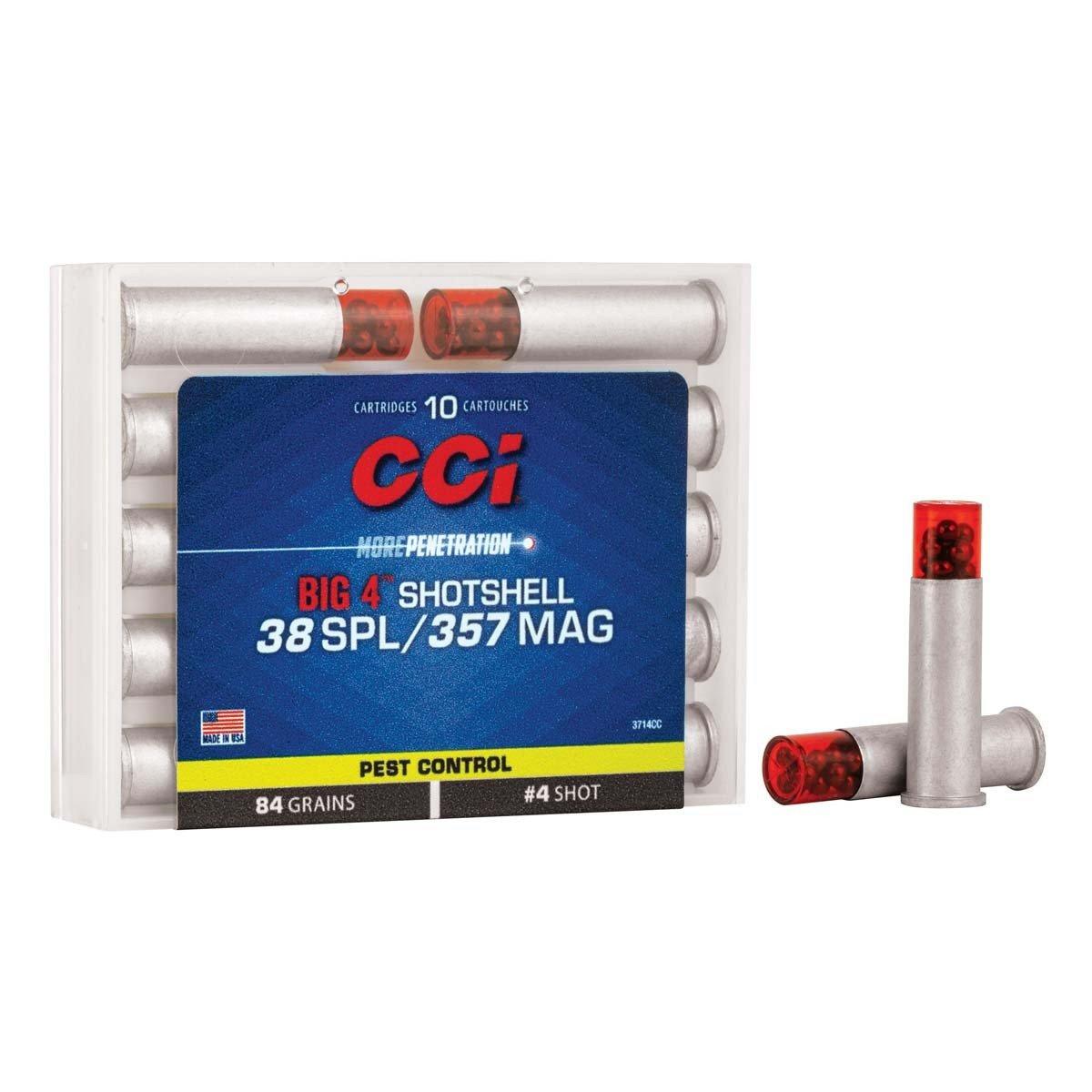 CCI BIG 4 Shotshell 10 Round Box 38 Special/357 Magnum Handgun Ammunition 10 Round Box - CCI