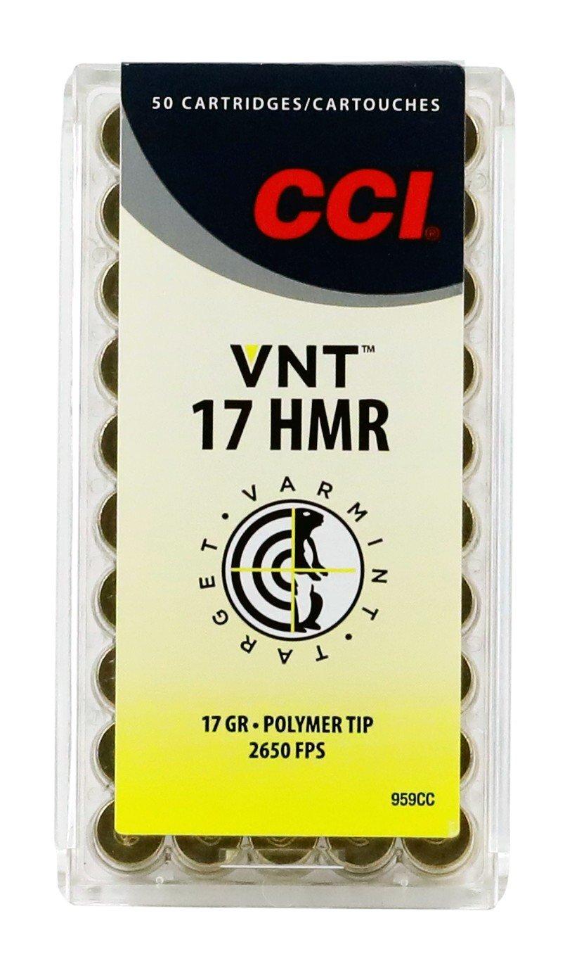 CCI VNT Tipped 17 HMR Rimfire Ammunition 50 Round Box
